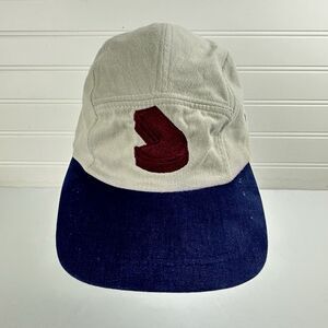 Vintage Microsoft Visual J++ Embroidered Logo Strapback 5 Panel Khaki Blue Cap